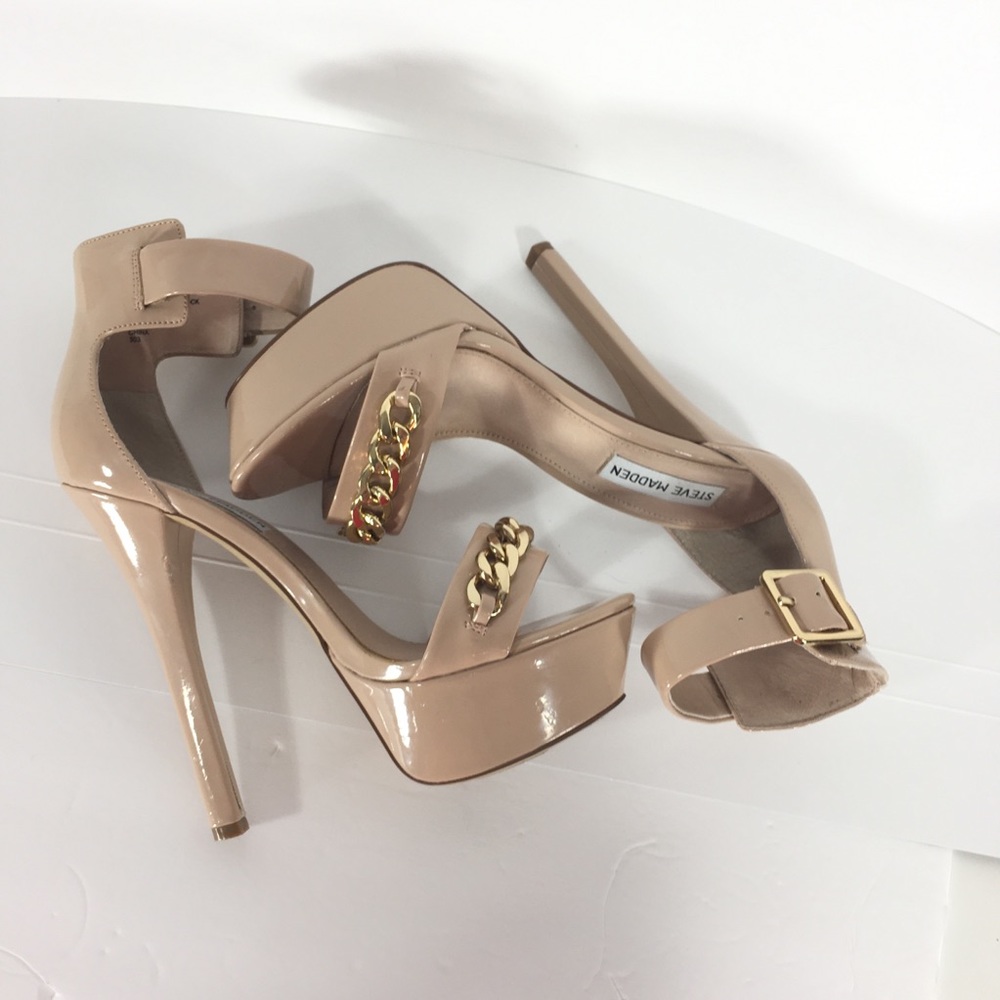 **SOLD** STEVE MADDEN | Fable Stiletto Platform Ankle Strap - Picture 7 of 9